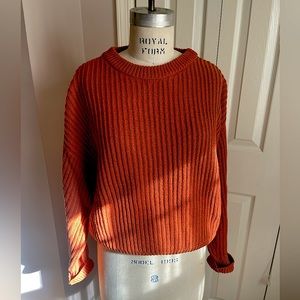 Pumpkin colored cardigan 🍂🍁 size L